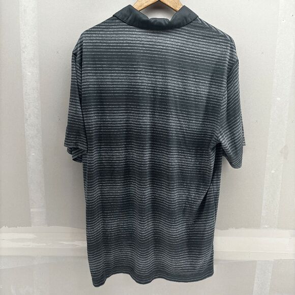 Nike Golf Tour Performance Dri-Fit Polo Shirt Mens Size XL Dri Fit Gray Striped - Picture 3 of 5